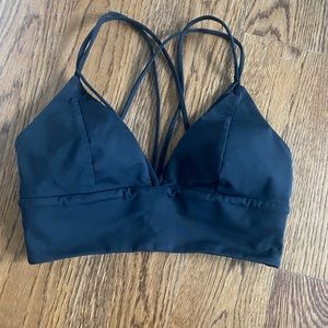 LULULEMON SPORTS BRA BLACK SIZE 4